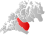 Målselv markert med rødt på fylkeskartet