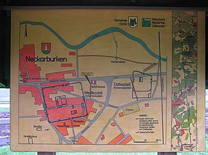 Ricostruzione grafica del forte di Neckarburken