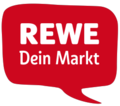 Heutiges Rewe-Logo mit Zusatz Dein Markt