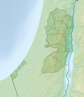 Voir sur la carte topographique de Palestine