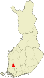 Location o Sastamala in Finland