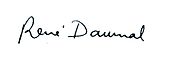 signature de René Daumal