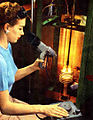 Pyromètre optique à filament de type A pour fabriquer des semiconducteurs silicium 1956.