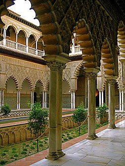 Le jardin mudéjar restauré.