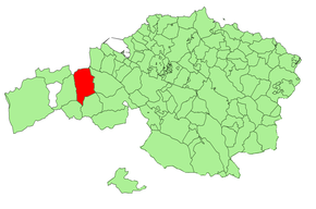 Localização do município de Sopuerta na Biscaia