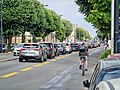 Le boulevard George V au croisement de la rue Gaston Lespiault.