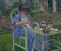 Desayuno en el jardín, ca. 1911