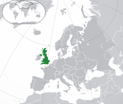 イギリスの地図