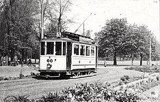 Tw 66 in 1933 in Utrecht, ursprünglich gebaut 1920 für die Straßenbahn Eberswalde