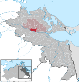 Kaart van Groß Polzin