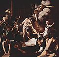 Caravaggio, «Matteus' martyrium» (Martirio di san Matteo) 1599-1600