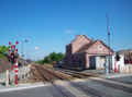 Zicht op het stationscomplex