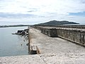 Lower level carried the breakwater railway