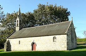Chapelle Sainte-Candide de Locunduff, vue extérieure d'ensemble.