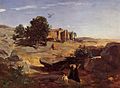 Agar dans le désert (1835) av Jean-Baptiste Camille Corot