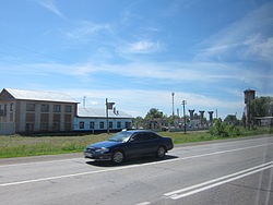 M52 Highway in the settlement of Chuysky in Biysky District