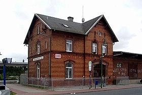 Empfangsgebäude des Dietzenbacher Bahnhofs