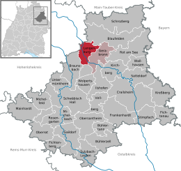Langenburg - Localizazion