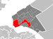 Umístění části města ve městě Almere