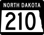 North Dakota Highway 210 marker