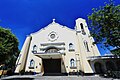 The present façade of the church added in the 1970s