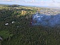 Luftaufnahme vom Spaltenausbruch in Leilani Estates (3. Mai 2018)