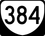 State Route 384 marker