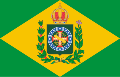 Segunda bandera del Imperio del Brasil, desde 1853 al 15 de noviembre de 1889 (con 20 estrellas)