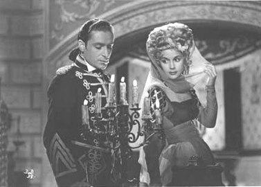 Enrique Álvarez Diosdado et Delia Garcés dans La Dama duende (1945).