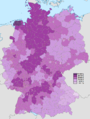 Angehörige der EKD auf Kreisebene nach Zensus 2011