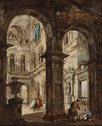 Francesco Guardi, An architectural capriccio, 18th century, Art Gallery of South Australia.