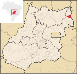 Localização de Guarani de Goiás em Goiás