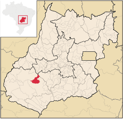 Localização de Montividiu Goiás em Goiás
