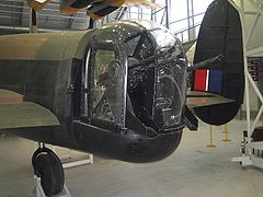Torreta de cua d'un Avro Lancaster.