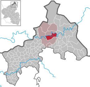 Poziția Mittelhof pe harta districtului Altenkirchen