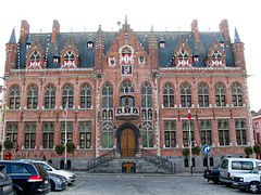 L'hôtel de ville de Mouscron.