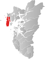 Lage der Kommune in der Provinz Rogaland