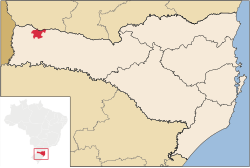 Localização de Campo Erê em Santa Catarina