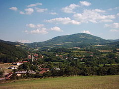 Part of Stragari with Ramacski peak (813 m) behind