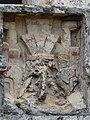 Bas-relief en stuc du temple des fresques de Tulum.