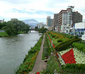 Rio Kitakami e Monte Iwate em Morioka