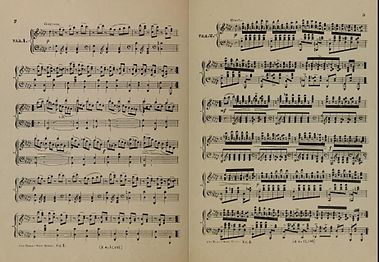 Pages 2–3 of the musical composition Llywyn Onn (The Ash Grove) by John Thomas