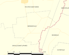 Carte de la commune de Barmainville