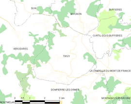 Mapa obce Trivy
