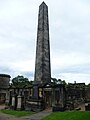 Sandstein-Obelisk in Edinburgh