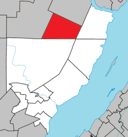 Location within Charlevoix-Est RCM