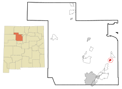 Location in New Mexico