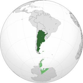 Localização de Argentina