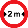 C41: Max width of vehicle with load