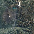 The April 2009 eruption seen from space